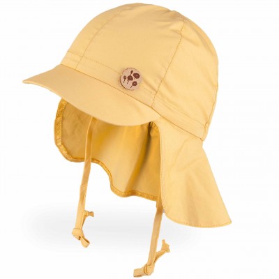 TUTU kepurė su snapeliu, kaklo apsauga ir raišteliais (geltona)